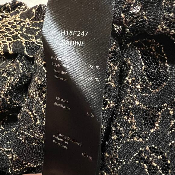 Anne Fontaine Sabine Sheer Lace Blouse w/ Bell Sleeves Size 40 (6-8) NEW - Picture 11 of 13